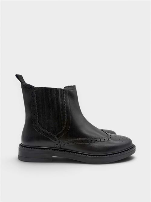 Stivaletto Chelsea in pelle nera FUNNY DUCK | VR600054PELLEBLACK